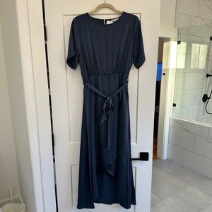 Dusty blue wrap style dress👗